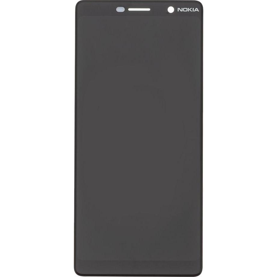 Nokia 7 Plus Touch-Einheit + LCD-Display Schwarz (Display), Mobilgerät Ersatzteile, Schwarz