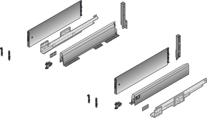 Actual product image Hettich Front drawer complete set ArciTech 94/218, with TopSide, 40