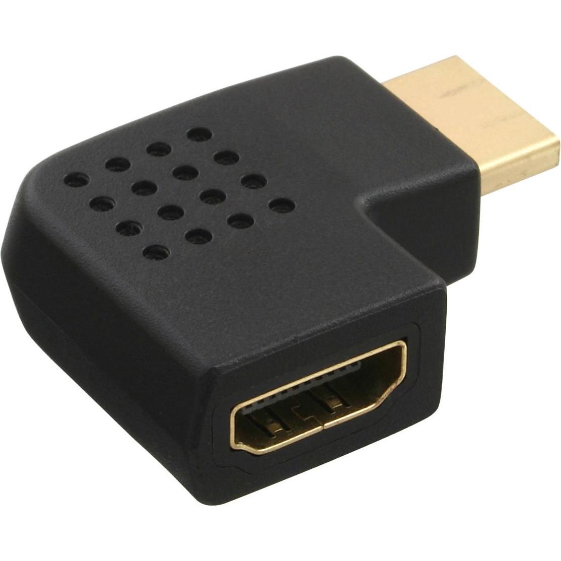 Thumbnail - InLine HDMI Adapter (HDMI, 11.50 cm), Data + Video Adapter, Schwarz