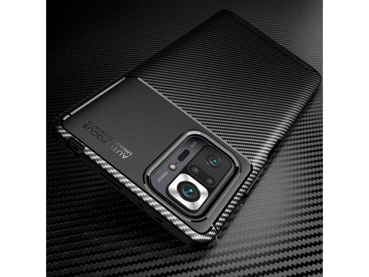 Produktbild Screenguard Xiaomi Redmi Note 10 4G Hülle Carbon Design TPU Case (Xiaomi Redmi Note 10)