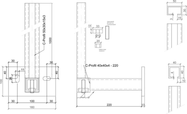 Actual product image Pitzl Railing support (1 pcs.)