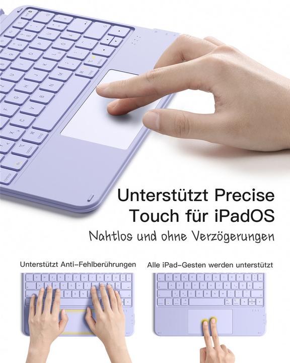 Productafbeelding Inateck Keyboard iPad 04122 purple (KB04122 purple) (DE)