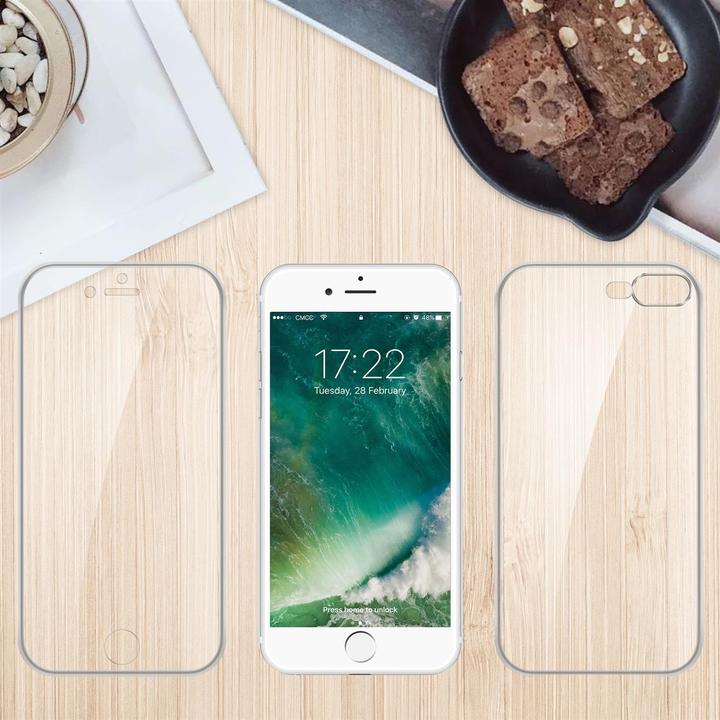 Produktbild Cadorabo TPU 360 Grad Case Cover (Apple iPhone 7 Plus, Apple iPhone 7s Plus)