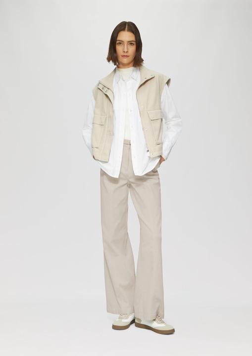 Produktbild S.Oliver Hose Wide-Leg-Hose aus Twill mit Gürtel (38)
