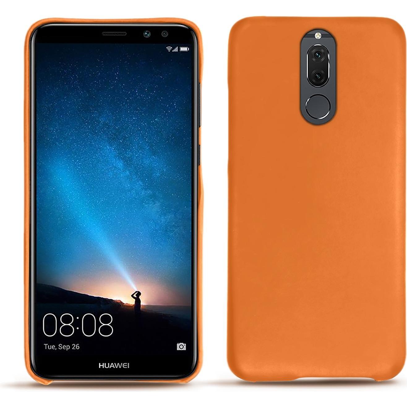Noreve Lederschutzhülle (Huawei Mate 10 Lite), Smartphone Hülle, Orange