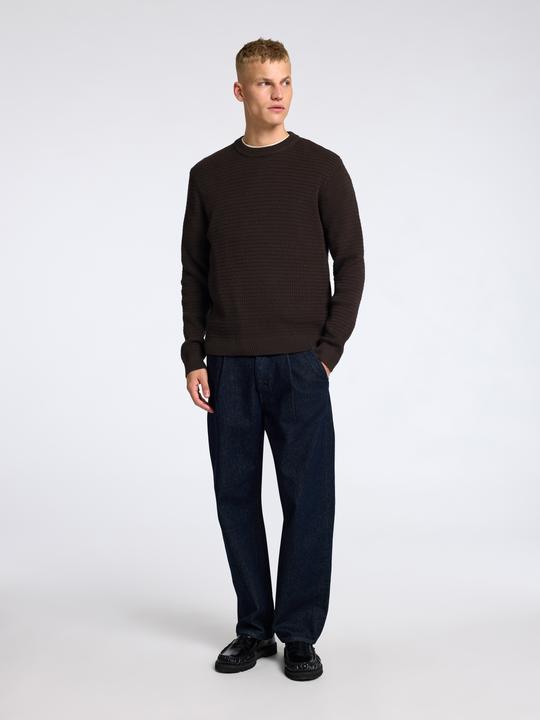 Immagine prodotto Selected Texturierter Pullover mit Rundhalsausschnitt (M)
