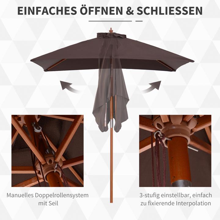 Produktbild Outsunny Sonnenschirm knickbar (1.50 m)