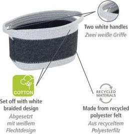 Actual product image Wenko Felt basket Bea (16 cm, 5x)
