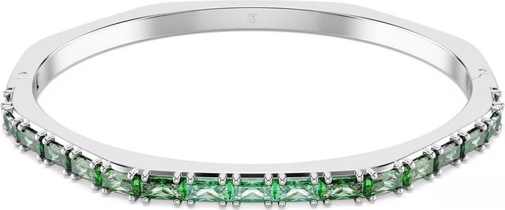 Image du produit Swarovski Matrix Armreif Baguette Schliff Grün (17 cm, Métal Swarovski)