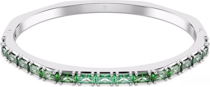 Produktbild Swarovski Matrix Armreif Baguette Schliff Grün (17 cm, Swarovski Metall)
