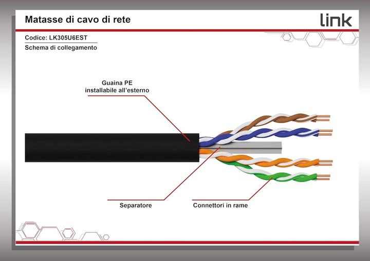 Immagine prodotto Cavo di Rete Solido da Installazione (U/UTP, CAT6, 305 m)
