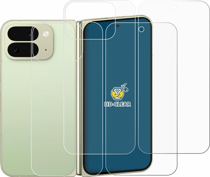 Produktbild BROTECT Schutzfolie für Google Pixel 10 Pro Fold (Display+Rückseite) Displayschutz Displayschutzfolie F (2 Stk., Google Pixel 10 Pro Fold)