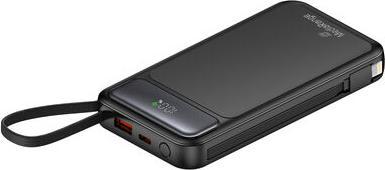 Actual product image MediaRange Powerbank 10.000mAh, USB-C® Power Delivery and Quick Charge enabled, black (10000 mAh, 20 W, 37 Wh)