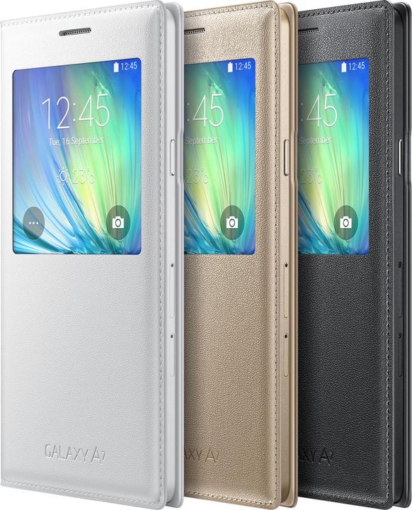 Productafbeelding Samsung Flip S-View EF-CA700BC Galaxy A7 zwart (Samsung Galaxy A7)