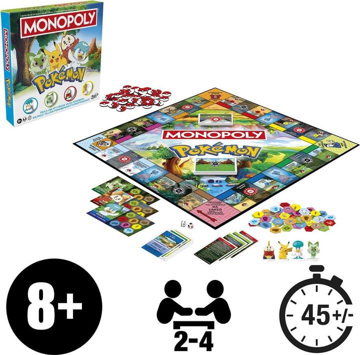Actual product image Hasbro Monopoly Pokemon SE/FI (Finnish, Swedish)