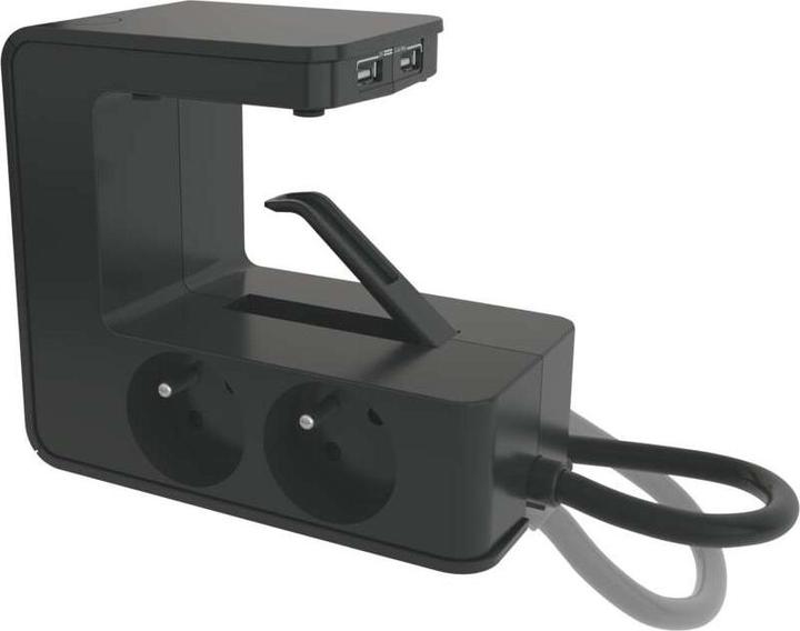 Produktbild Legrand U-Power Contactdoos Verdeelstekker - 2X USB Hub - Stekkerdoos - Penaarde Belgi - Verlengsnoer 1.5 Me (1 Stk.)