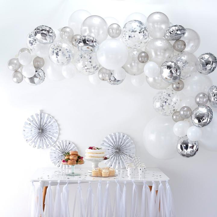 Actual product image Ginger Ray Balloon arch silver (70x)
