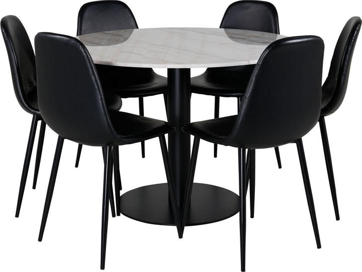 Produktbild Ebuy24 Essgruppe Estelle 77 (7-teilig) (Marmor)