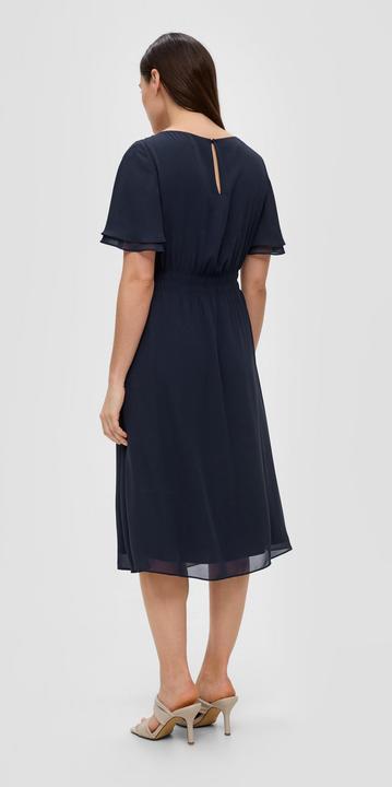 Produktbild S.Oliver Kleid Chiffonkleid mit Raffung (36)