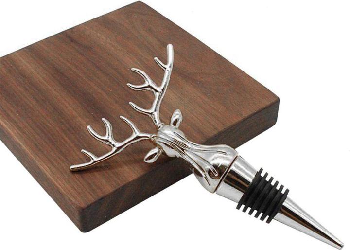 Immagine prodotto JTI Tappo per vino, cervo - argento (Chiusura per il vino)