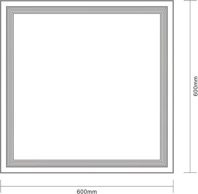 Actual product image Standart LED PANEL LIGHT 6060 36W 100LM/W IP40