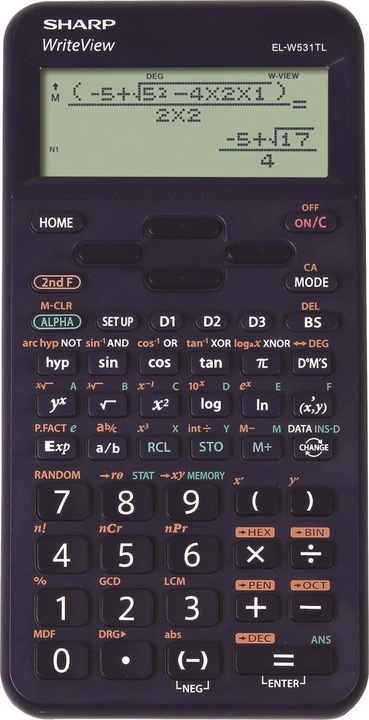 Image du produit Sharp calculateur scientifique EL-W531TL mørke blå (Piles)