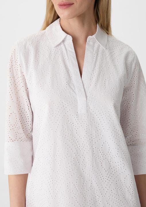 Actual product image Comma Kleid Kurzes Kleid mit Lochstickerei und 3/4-Ärmeln (38)