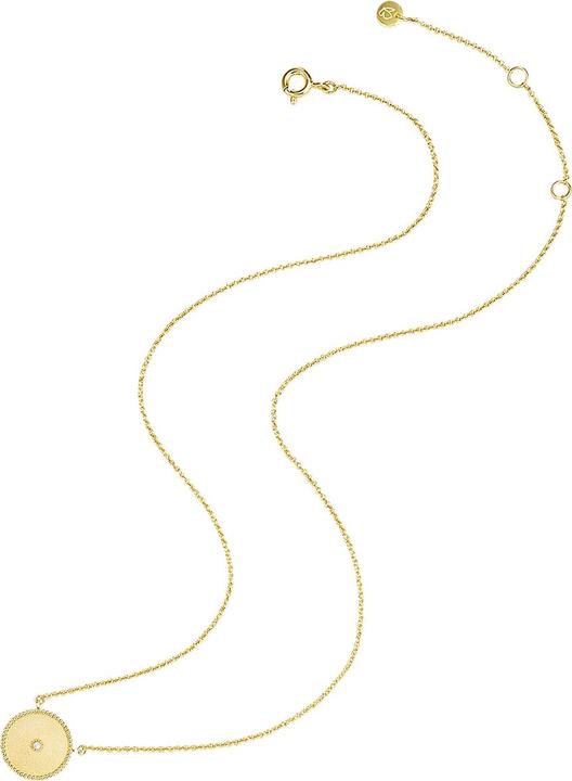 Immagine prodotto Glanzstücke München Catena da donna in argento Sterling Opal (synth.) oro giallo 40,0 cm + 5,0 cm di estensione - 28383 (Argento 100%, 40 - 45 cm)