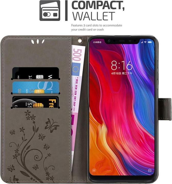 Actual product image Cadorabo Flower Book Cover (Mi 8)