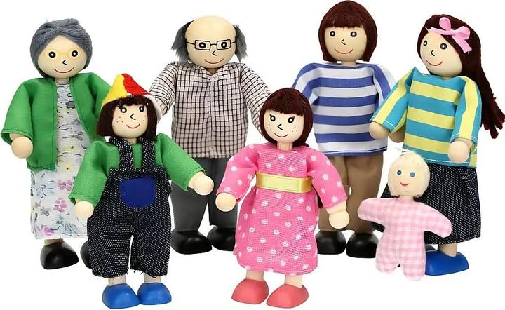 Immagine prodotto Spielba Bambole pieghevoli famiglia allargata