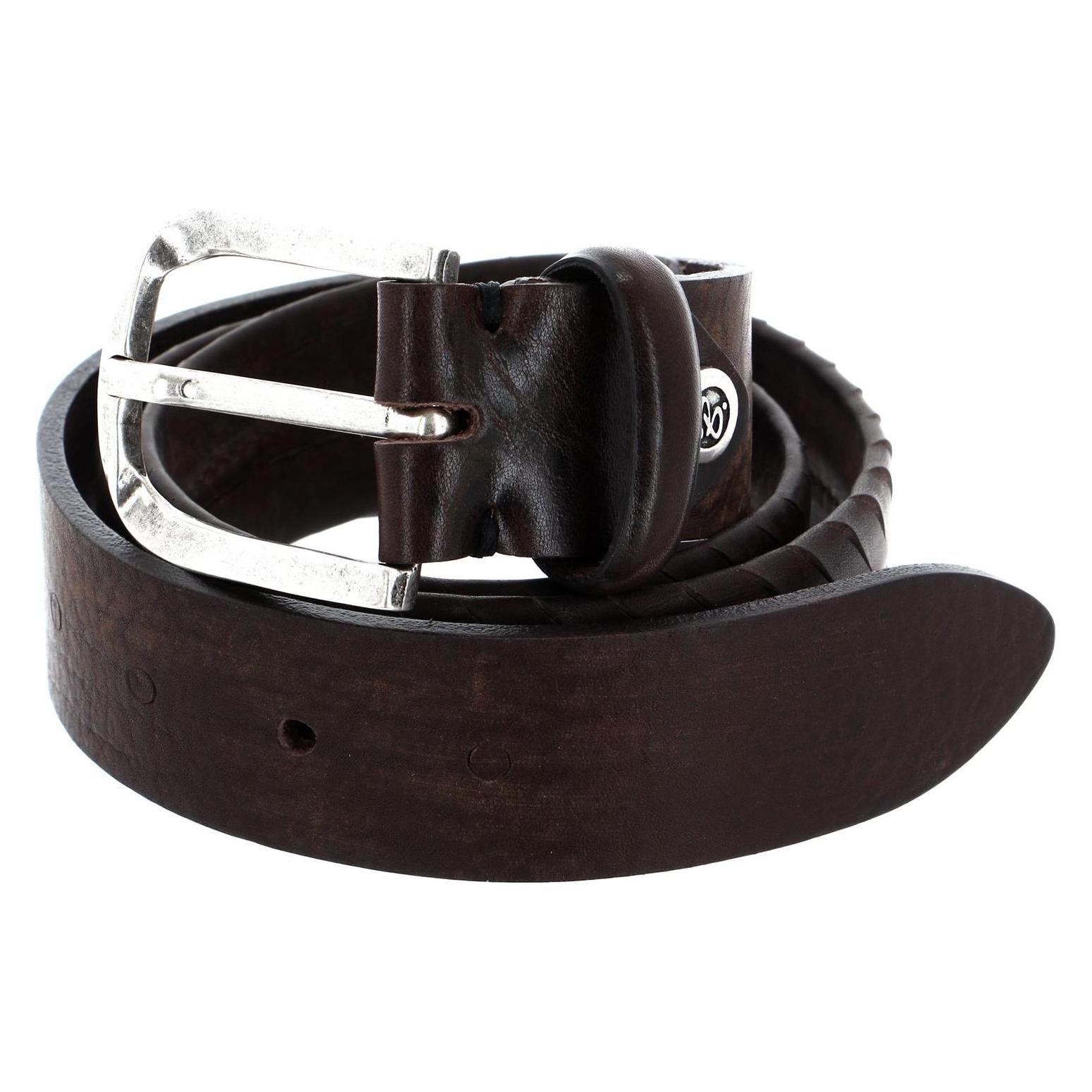 B.Belt, Damen, Gürtel, Vince Silver Ledergürtel, Braun