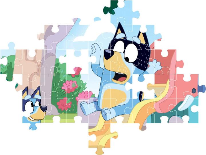 Actual product image Clementoni Puzzle Bluey on the slide, 104pcs. (104 pieces)
