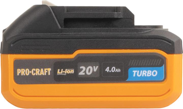 Immagine prodotto Procraft Batteria 20/4 Turbo 20 V 4,0 Ah / 4000 mAh Li-ion con indicatore di carica (20 V)