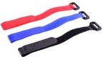 Actual product image Shiverpeaks BASIC-S Velcro cable ties, 250 x 20 mm Velcro cable tie with additional plastic buckle on (Velcro cable ties, 250 mm, 9 pcs.)