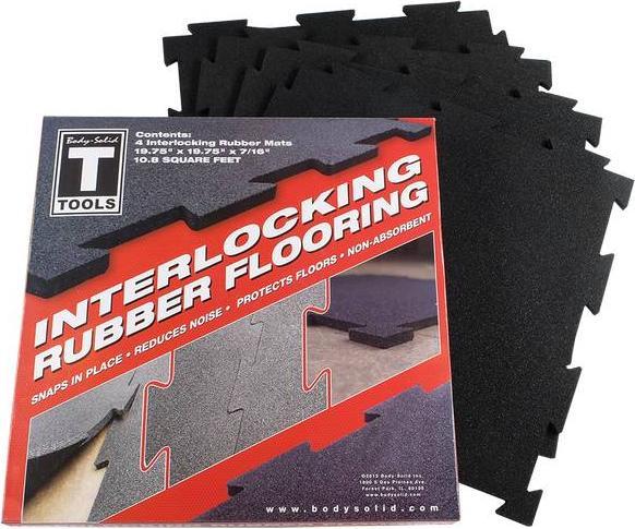 Produktbild Body-Solid Tools Zwarte Puzzelmat RFBST4PB