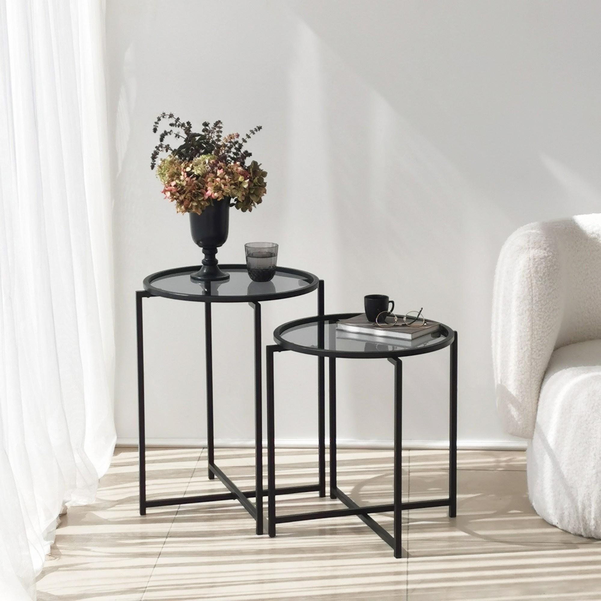 Thumbnail - Skye Decor, Couchtisch + Beistelltisch, Niklas (50 x 50 x 60 cm)