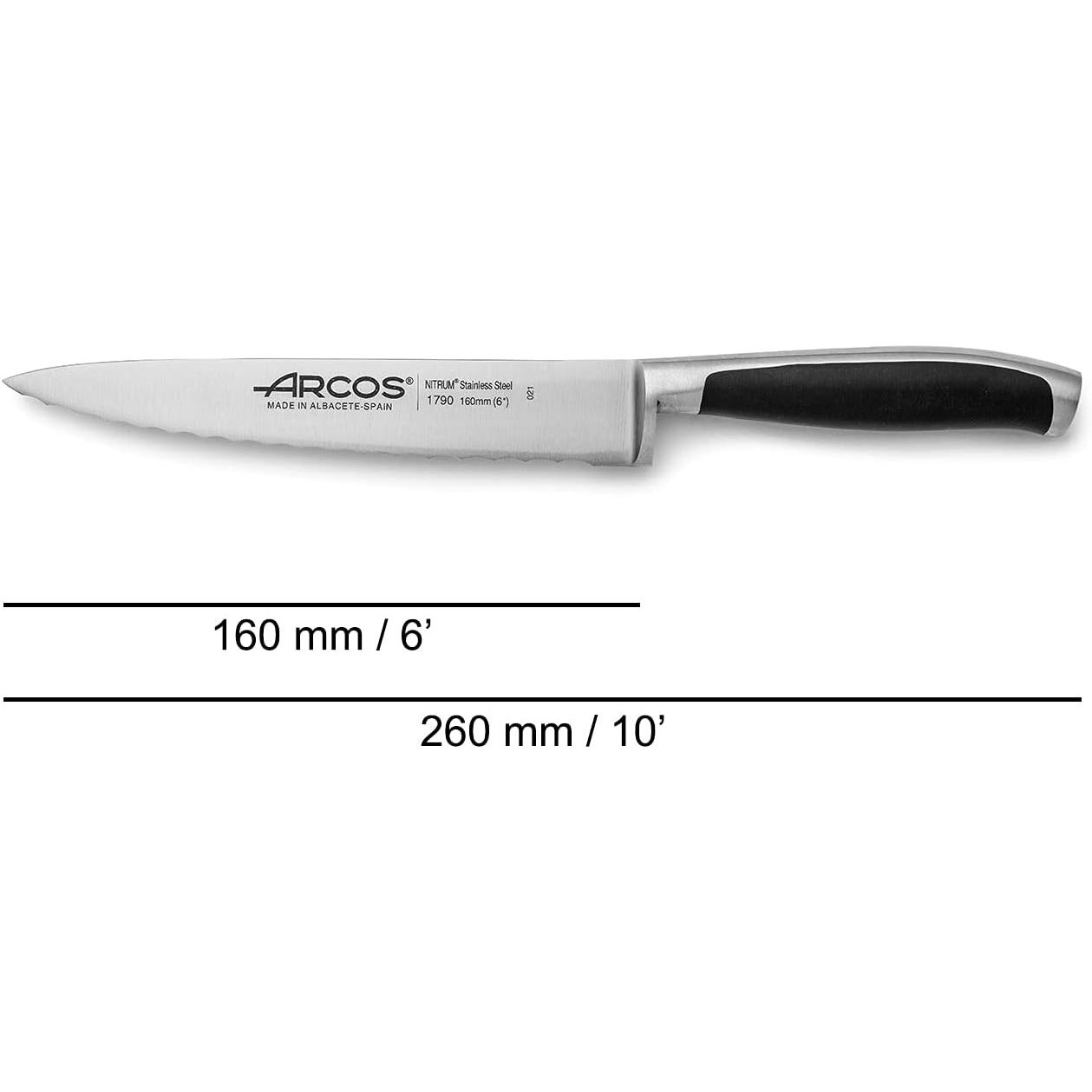 Thumbnail - Arcos Hair Design Küchenmesser 160 mm KYOTO, Küchenmesser, Schwarz, Silber