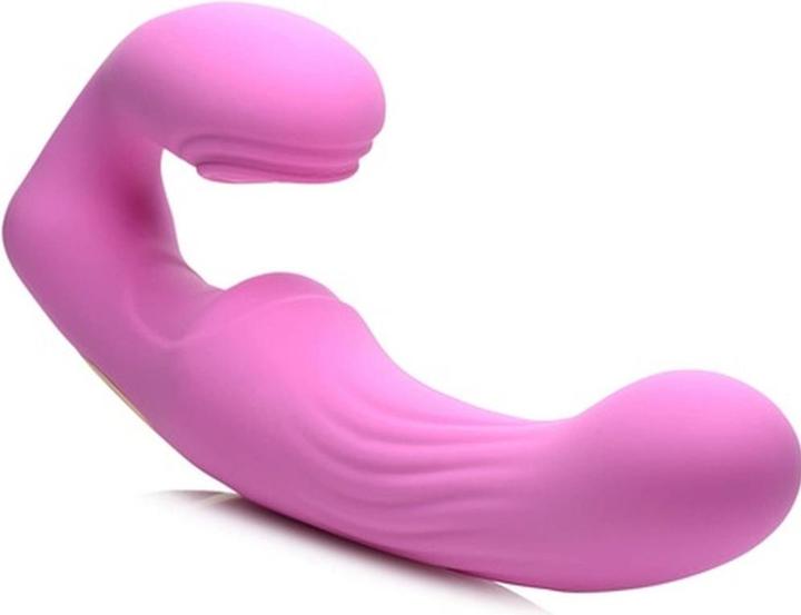 Produktbild XR Brands UPulse Vibrierender halterloser Strapon aus Silikon Rosa