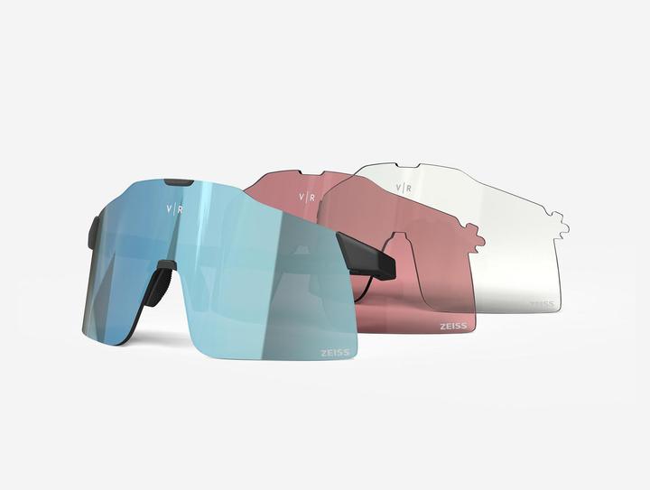 Actual product image Van rysel Cycling glasses - RR 900 Perf Light Pack Zeiss lenses black (Black, Clear, Pink, Smoke)