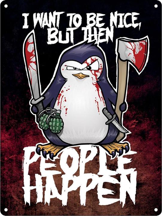 Immagine prodotto Psycho Penguin Lavagna Voglio essere gentile Mini