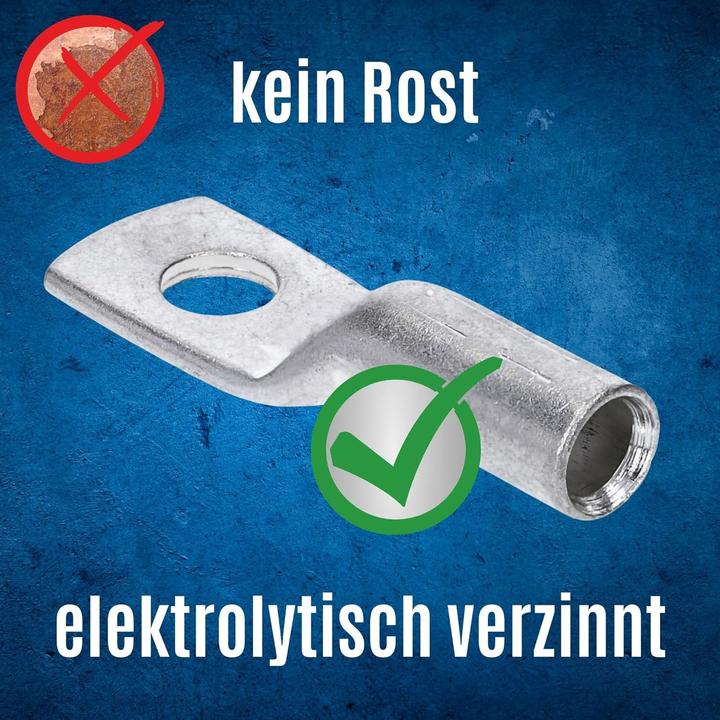 Produktbild Kalitec 10 Stück DR95-8 Press-Kabelschuh 95mm² M8 I Verbinder nach DIN 46235 I Made in Germany
