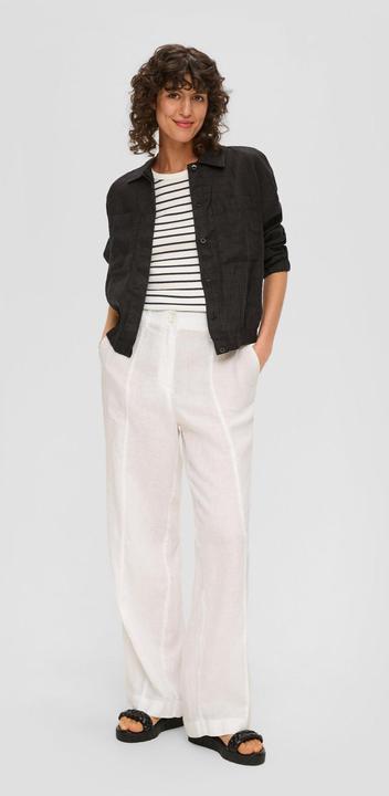 Immagine prodotto s.Oliver Hose Regular: Leinenhose mit weitem Bein (48)
