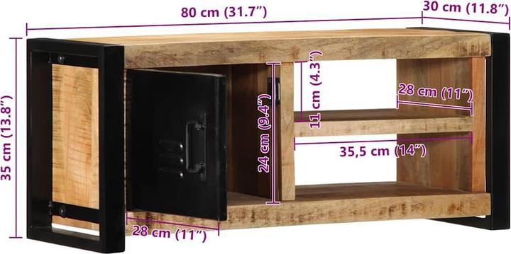 Produktbild vidaXL TV-Schrank (80 x 30 x 35 cm)