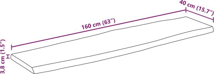 Actual product image vidaXL Travis (160 x 40 cm)