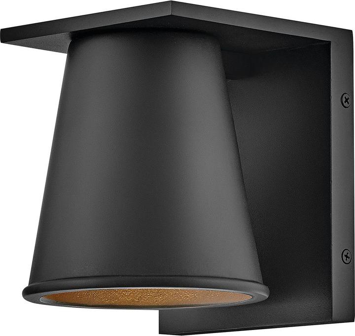 Actual product image Elstead Lighting Elstead HANS Aussen-Wandleuchte GU10 8W Schwarz IP44 (GU10, IP44)