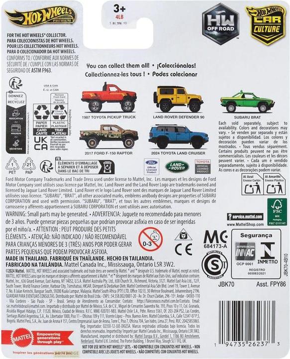 Actual product image Hot Wheels Ford F150 Raptor