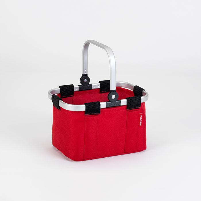 Actual product image Theo Klein 9661 reisenthel shopping basket "carrybag mini", red I Shopping accessory with aluminium frame and f