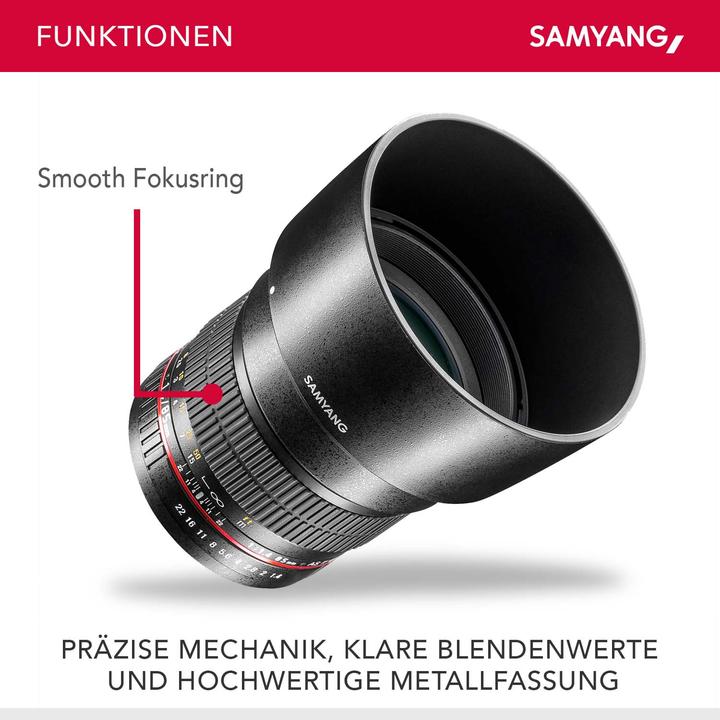 Actual product image Samyang 85mm f/1.4 AS IF UMC Canon EF (Canon EF, full size)
