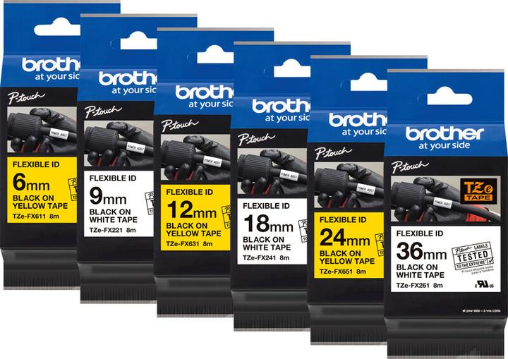 Actual product image Brother Tze-Fx241 (1.80 cm, Black)