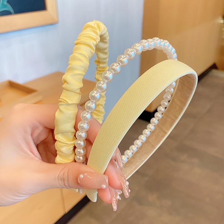 Activity Board 3pcs gemischten Stil Haarband frisch neu, Perle Stirnband